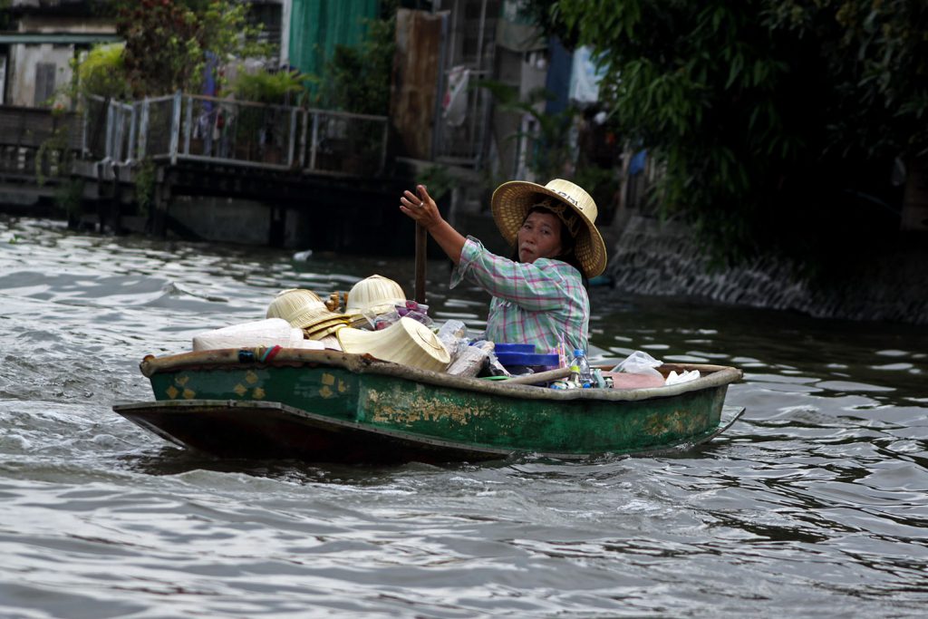 Marché sur l'eau